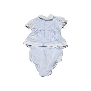 Vintage Girls 2 Pieces Set 18 Months Tuff Cookies Ruffles